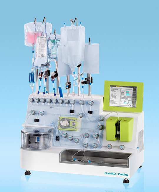 The CliniMACS cell processing system, from Miltenyi Biotec, was modified by Fred Hutchinson Cancer Research Center researchers who were conducting a proof-of-concept study about the feasibility of point-of-care gene therapy. The study demonstrated that stem cells harvested from blood could be genetically modified by the system, which yielded cell products that met current manufacturing quality standards. The modified stem cells successfully repopulated the blood system when tested in animal models.