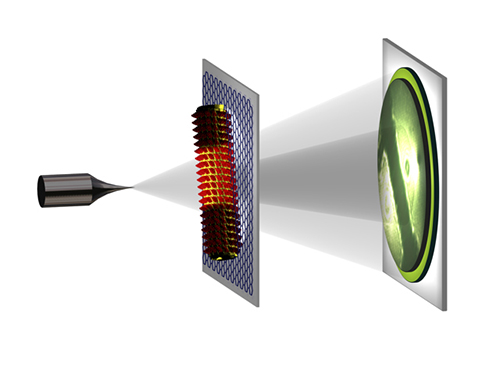 The availability of phase information encoded in an electron hologram enables an unambiguous recovery of the structure of an object. Low-energy electron holography has the potential for Angstrom resolution imaging of single biomolecules. [T. Latychevskaia, University of Zurich]