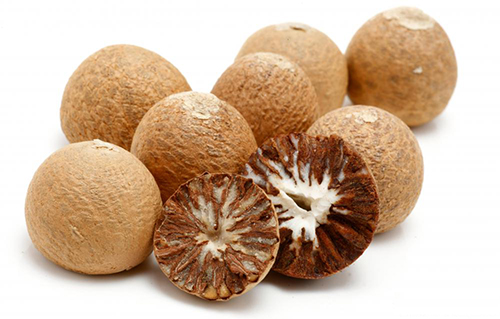 Areca nuts, also called betel nuts, contain a stimulant compound called arecoline, which has been found to have anticancer properties. [NIH]