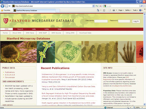 Stanford Microarray Database