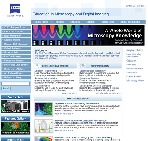 Carl Zeiss Microscopy Online Campus | Best Of The Web