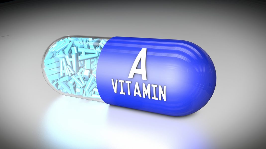 Vitamin A capsule, illustration