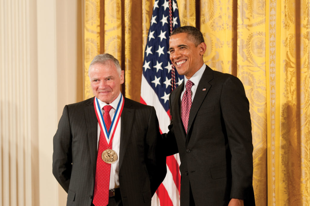 Leroy Hood receiving the 2011 National Medal of Science