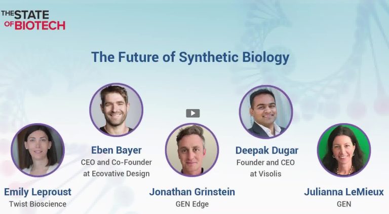 The Future of Synthetic Biology: A Discussion with Eben Bayer, Deepak Dugar, and Emily Leproust