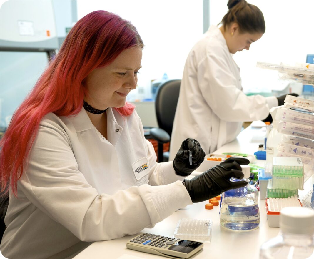 Morphic Therapeutic researchers in the company's lab.