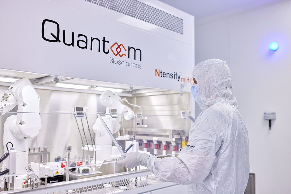 The Ntensify RNA manufacturing platform from Quantoom